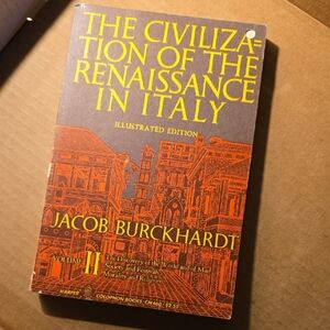 History Book Vintage Civilization Of Renaissance In Italy- Illustrated